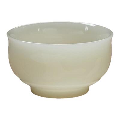 璞玉冰种玉瓷宽口杯主人茶杯个人