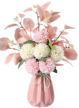 仿真花束干花塑料花装饰花瓶酒柜