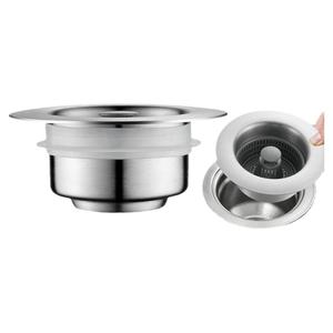 厨房洗菜盆过滤塞堵水盖按压式水槽水池弹跳芯过滤网防堵防漏配件