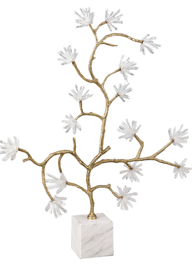 轻奢风火树银花全铜软装饰品高端