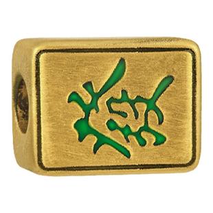 MONOLOGUE独白当局者潮麻将发發复古黄金转运珠配绳MR1375新年礼