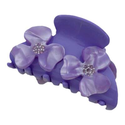 新款山茶花朵发饰水钻轻奢