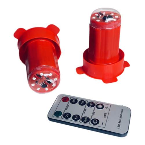 新年大红灯笼伴侣防水LED无线遥控电池款免插电定时户外灯笼配件