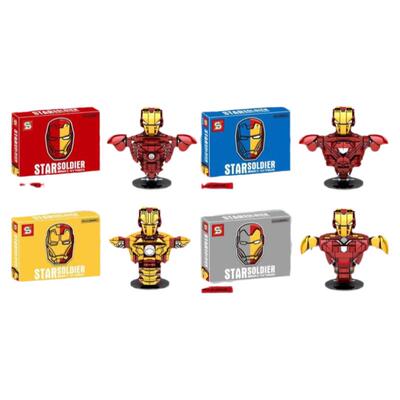 积木机甲摆件儿童拼装玩具模型