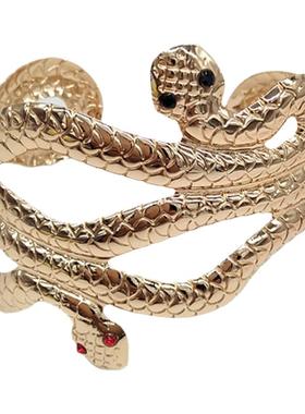 欧美宽版夸张手镯埃及饰品金属