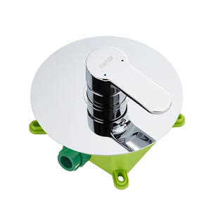 亚维思 嵌入墙式花洒暗装预埋盒全铜三通混水阀淋浴开关配件酒店