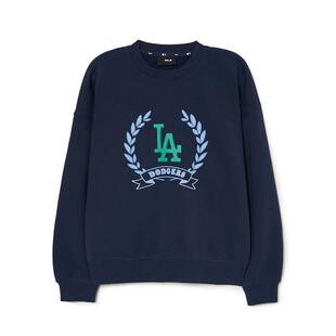 MLB官方 女款学院风圆领套头运动长袖卫衣春夏MTG01