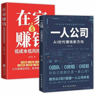 一人公司书籍AI时代赚钱新方向正版解决流量效率变现三大难题从0到1搭建一个人的公司体系ai智能体学习使用贴合趋势的赚钱行动指南