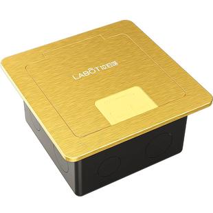 超薄不锈钢防水地插座隐形隐藏式五孔电源网络多功能地面纯平插座