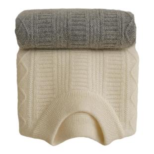 洪叶云台100%儿童山羊绒衫宝宝白色加厚毛衣男女童秋冬季纯绒打底