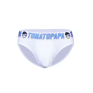 TOMATOPAPA欧美原创设计男士三角裤男潮卡通人头透气棉柔软男内裤
