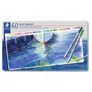 【旗舰店】德国施德楼staedtler水溶性彩色铅笔125 M60干湿两用水溶性美甲彩铅手绘专业学生用彩铅画笔套装