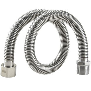 4分内外丝加长管304不锈钢波纹管水龙头进出水延长管内牙金属软管