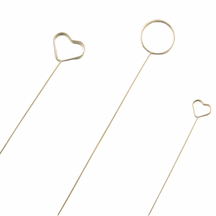 鲜花金属卡片夹花束包装爱心贺卡夹蛋糕装饰花艺diy手工插签资材