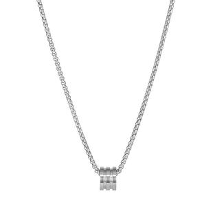 秋冬吊坠项链男士设计感潮流日常卫衣链美式简约小众百搭男生配饰