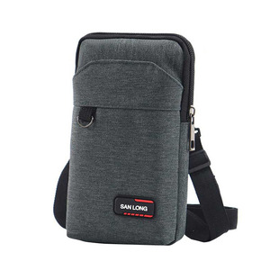 可以放6.5 7寸手机腰包穿皮带防水小挂包竖款男士迷你斜挎手机包