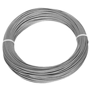 304不锈钢钢丝绳 晾衣架绳钢索绳多股工业吊塔专用超柔耐磨钢丝绳