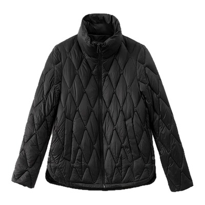 巨好看的冬装外套厚轻薄鸭绒羽绒服女短款冬季立领简约长袖时尚休