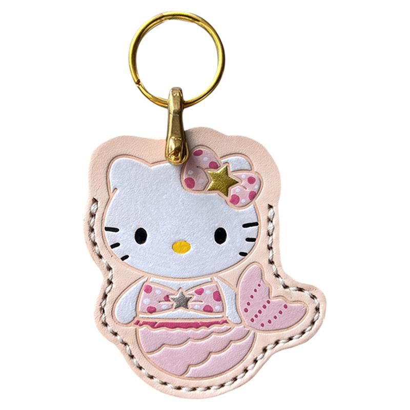 手作hellokitty门禁卡套植鞣牛皮