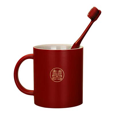 结婚礼口杯陶瓷对杯女方陪嫁用品