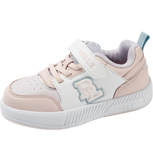 百丽童鞋儿童春季舒适透气时尚板鞋女童轻便休闲鞋男童软底小白鞋