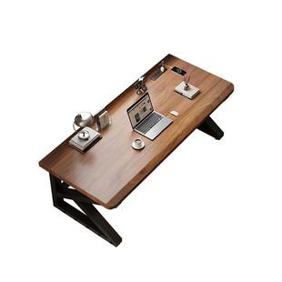 实木电脑桌家用书桌台式电竞桌双人办公桌卧室学习写字桌子工作台