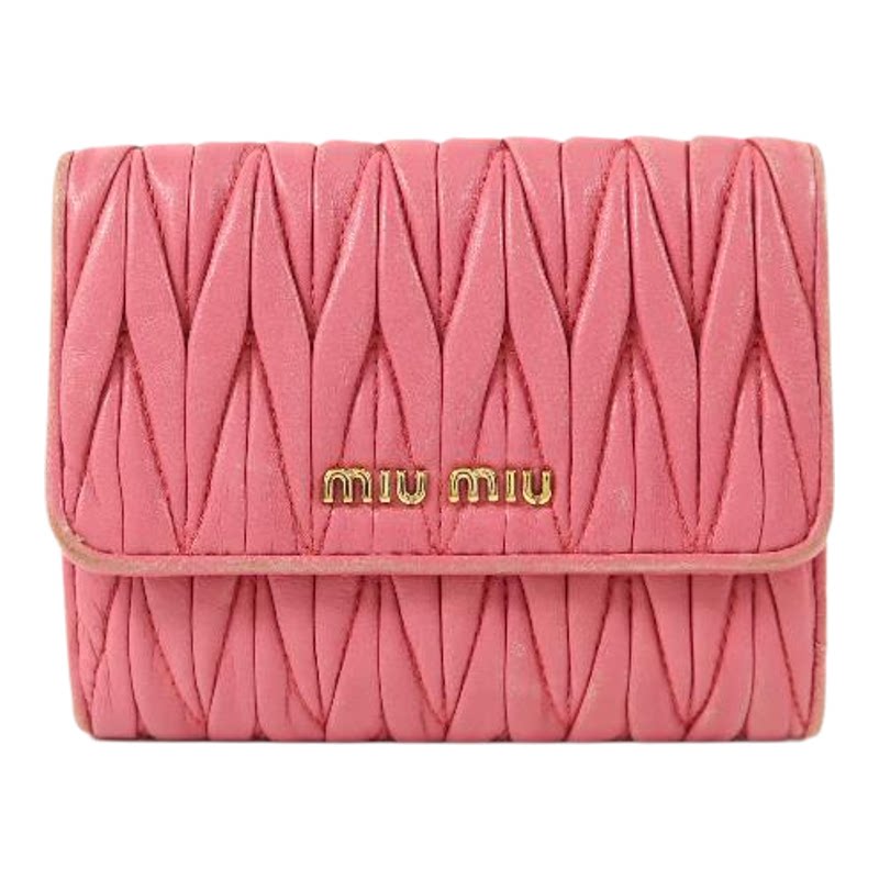 中古MiuMiu缪缪短钱包