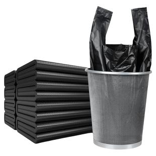 加厚垃圾袋中大号手提式黑色家用厨房手提一次性背心塑料袋子批发