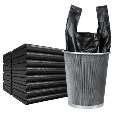 加厚黑色手提垃圾袋中大号