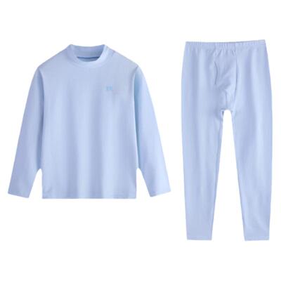 德国舒雅儿童保暖内衣男童秋冬18614W舒美棉高领薄款秋衣秋裤套装