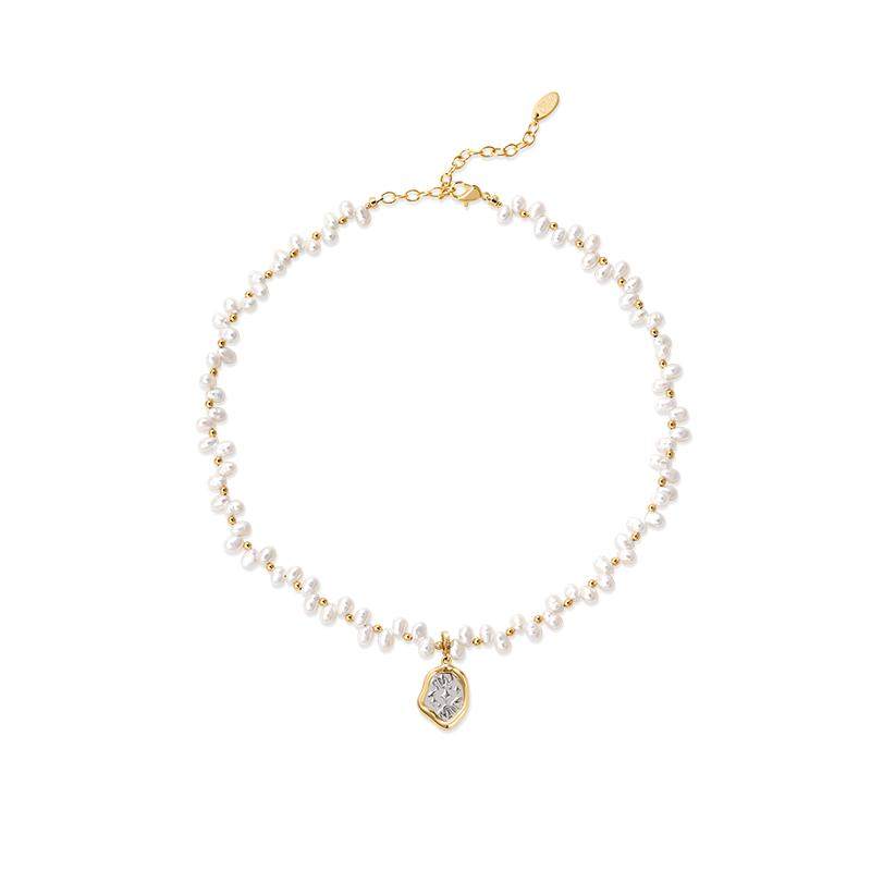 王玉雯同款AmberLollipop珍珠项链女星座吊坠小众锁骨链轻奢配饰