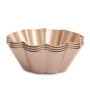 CHEFMADE学厨蛋挞模具布丁模3寸葡式蛋挞模耐高温烘焙工具套装4个