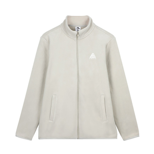 安踏摇粒绒外套男士冬季双面加绒开衫卫衣保暖内胆青少年厚外套男