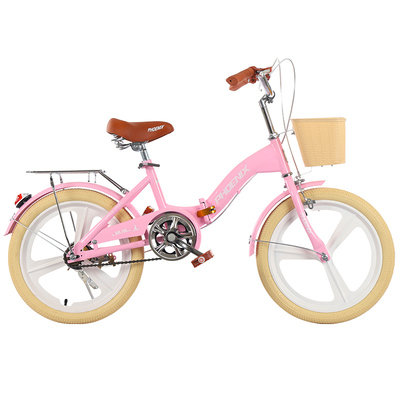 凤凰儿童折叠女孩6-12岁新款单车