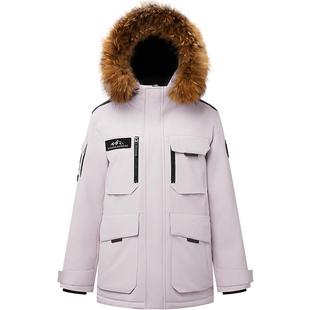 波司登户外极寒女工装保暖鹅绒加厚中长款外套抗寒零下20度羽绒服