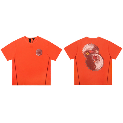 VLONE 美款 [BBB]系列 锈迹风潮 印花做旧水洗 短袖T恤 男女同款