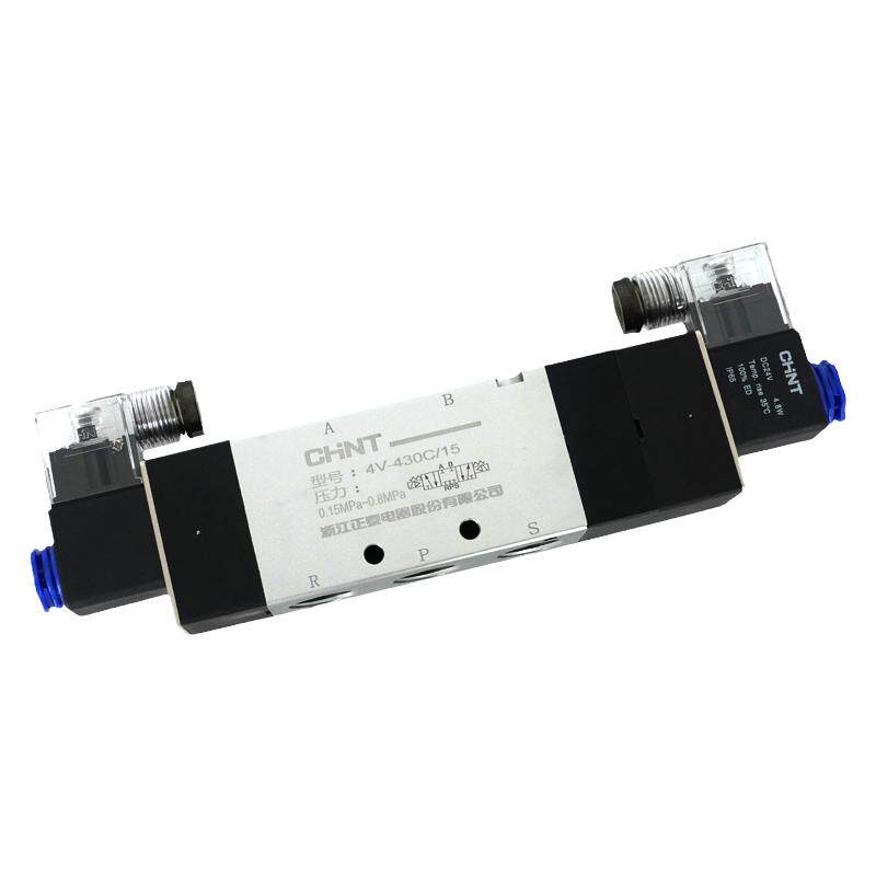 正泰三位五通电磁阀4V430C/E-15