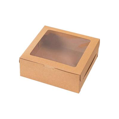 透明牛皮纸杯蛋糕方形包装盒