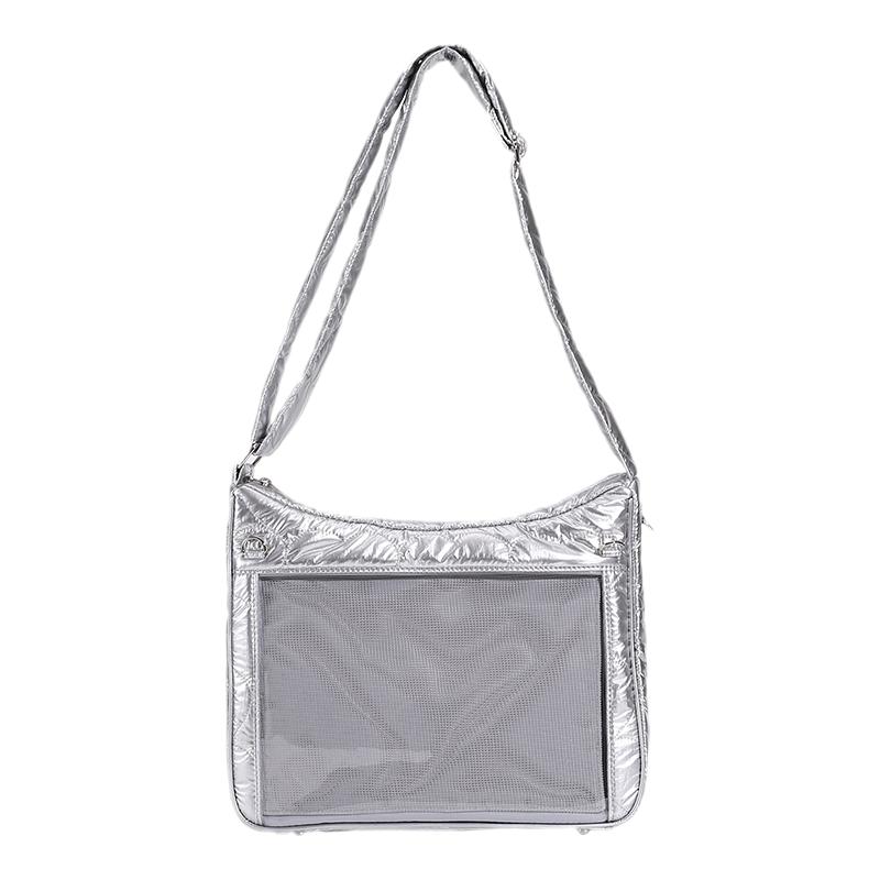 WEGO斜挎爱心棉痛包S号单肩二次元小食量