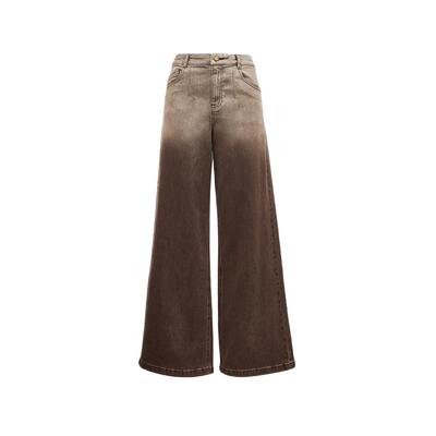 tq区绫致Vero Moda牛仔裤女春夏废土风牛仔阔腿裤LOOSE版