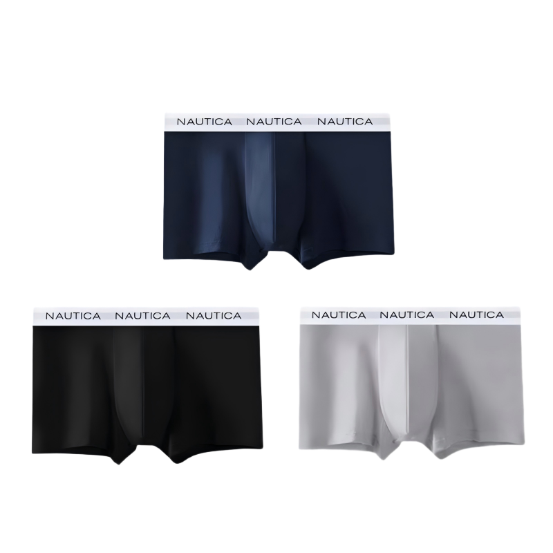 Nautica Underwear 男士内裤男款棉质透气2025新款高级平角裤衩