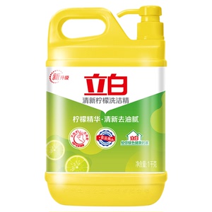 立白柠檬洗洁精1.12kg瓶装手洗食品用清新去油污天然果蔬餐具净