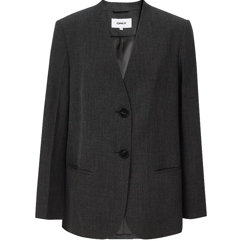 ONLY简约V领长袖正肩西服外套