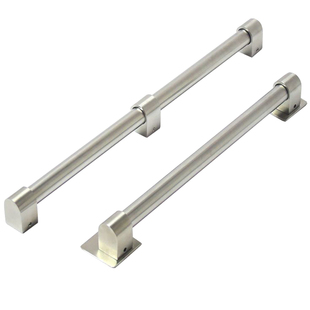 厨房挂杆免打孔304不锈钢打孔挂钩壁挂式置物架厨房调味架收纳架