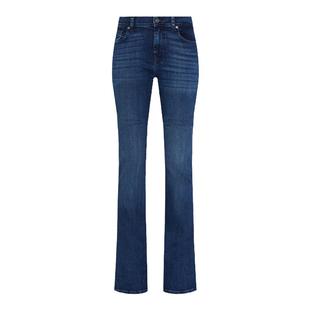 7 For All Mankind女春夏新款复古修身水洗微喇叭牛仔裤BOOTCUT