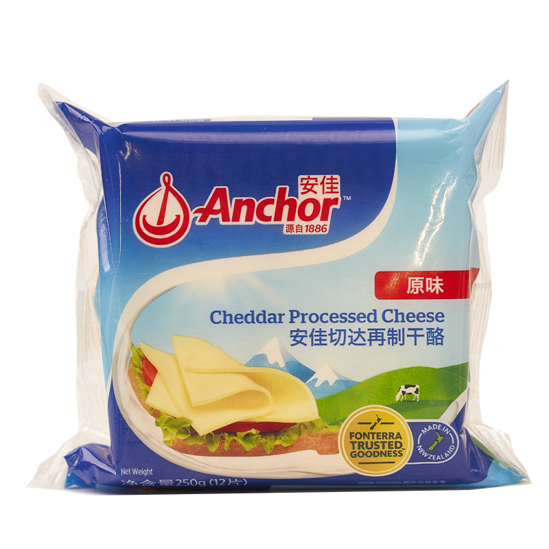 安佳原味汉堡三明治芝士奶油奶酪