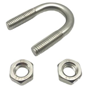 JB/ZQ4321系列304不锈钢U型螺栓U型螺丝管卡管夹固定卡扣骑马卡