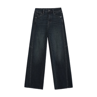 加绒牛仔裤女2026新款今年流行爆款梨型冬季加厚高腰宽松阔腿裤子