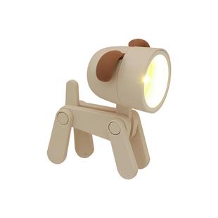 可爱萌宠diy小夜灯卧室床头睡眠灯宿舍小狗迷你台灯桌面装饰摆件