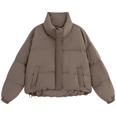 立领白鸭绒羽绒服女冬季新款外套